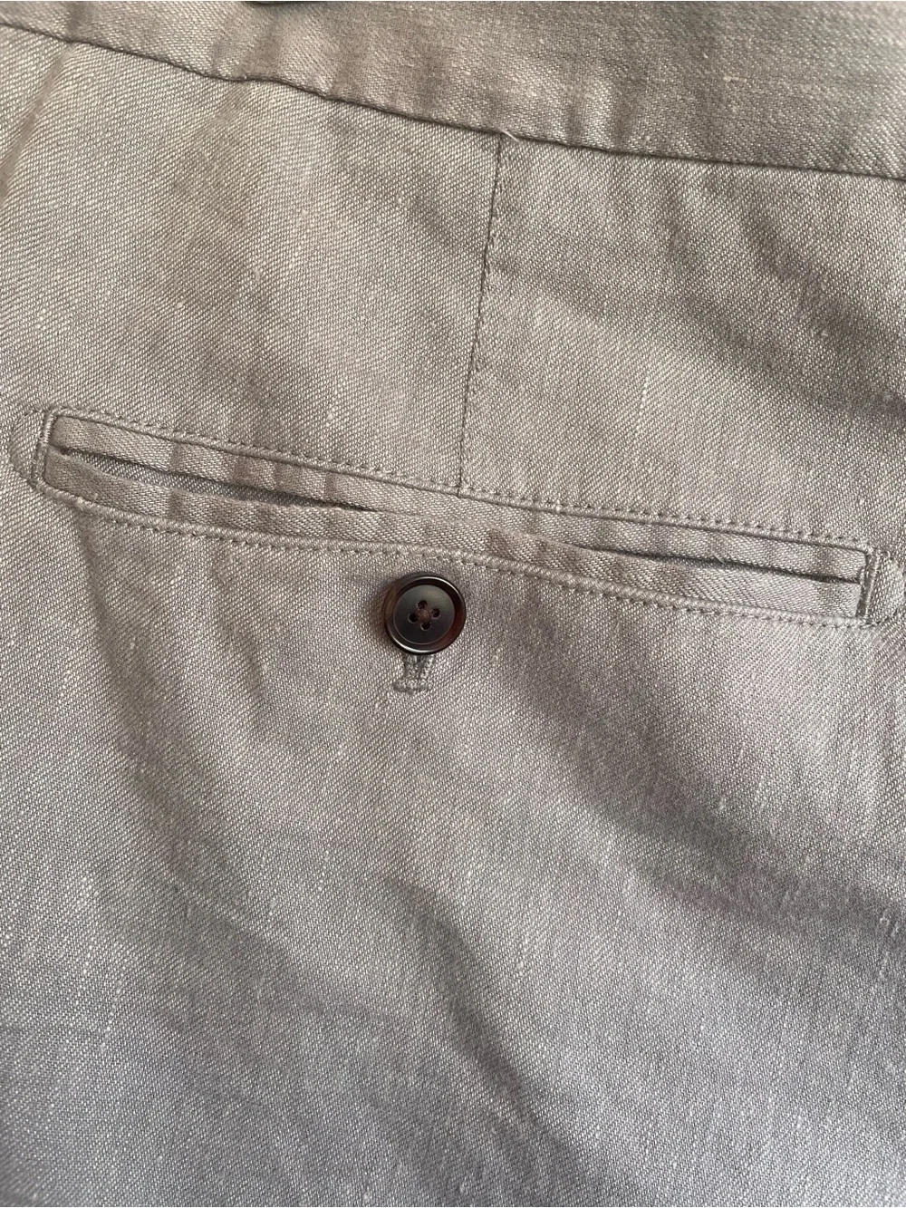Faherty Tradewinds Linen Blend Chino Shorts beige Flat-Front 7.5” Inseam NWT